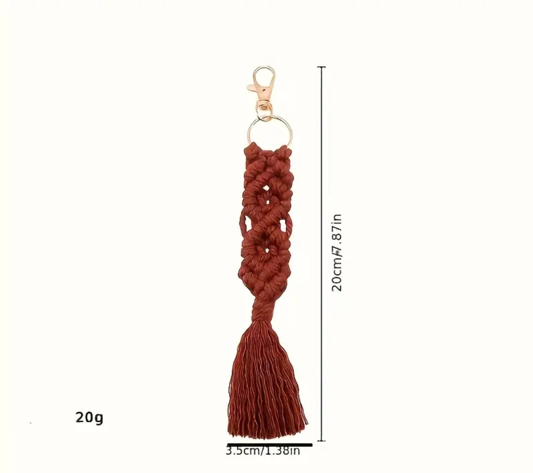 Nyckelring "macrame'"
