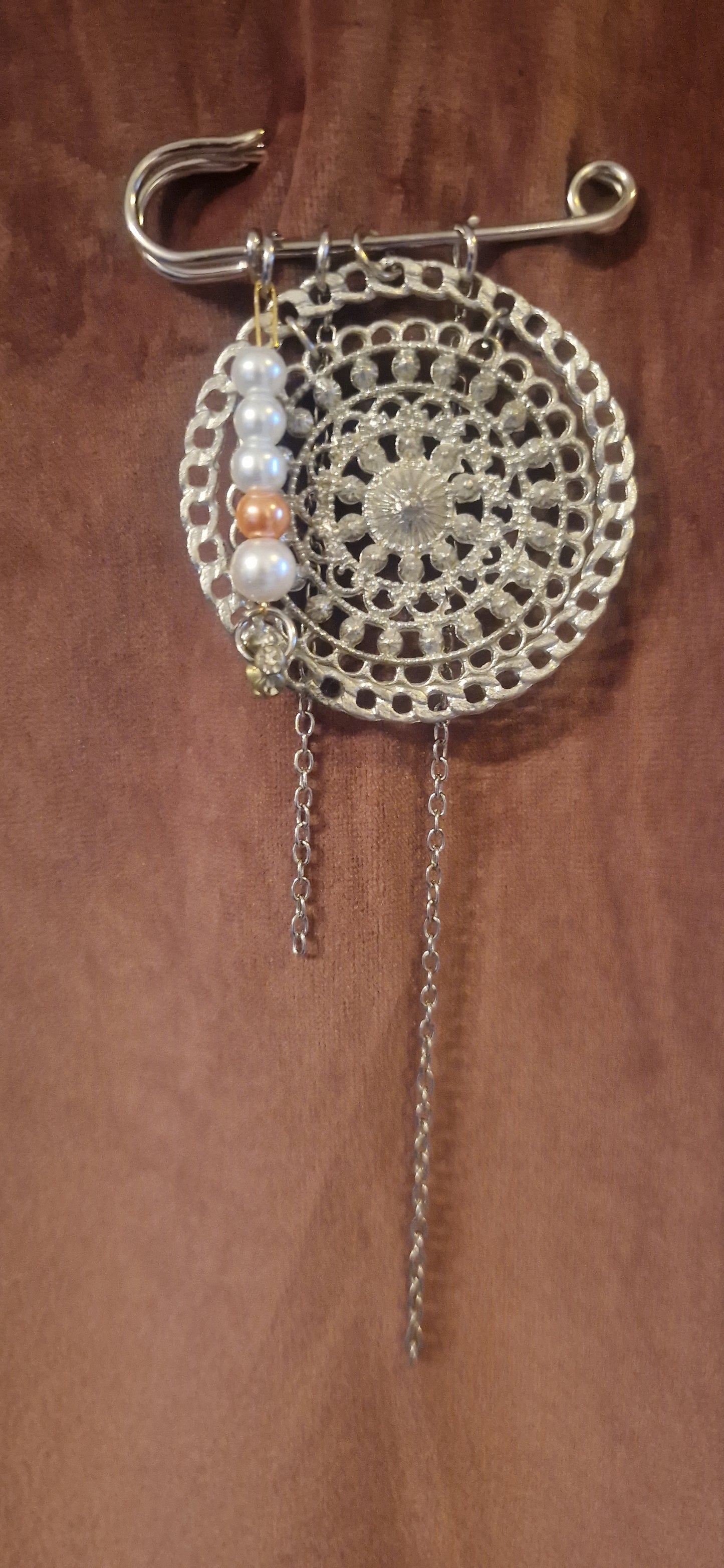 Brosch "månros"🏵